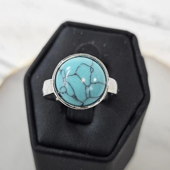 Ocean Globe Adjustable Fashion Ring A48 - Picture 5 of 9